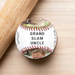 Best Onkel-Foto Baseball<br><div class="desc">Feiern Sie einen Baseballliebenden Onkel mit diesem personalisierten Baseball mit zwei Fotos seiner Nichten und Neffen,  "I Liebe You" oder "We Liebe You" und "Grand Slam Onkel". Sie können auch Namen und das Jahr in einem handgeschriebenen Stil Skript als Signatur hinzufügen.</div>