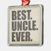 Best. Onkel. Immer. Ornament Aus Metall (Links)