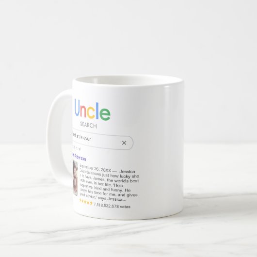 Best Onkel Search Results Foto & Message Kaffeetasse (Vorderseite Links)