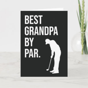 Best Opa by Par Funny Golf Cards für Golfer Karte