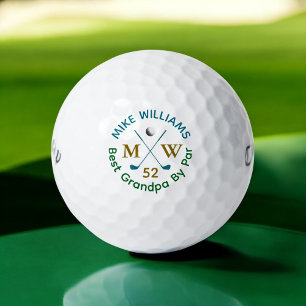 "Best Opa by Par" Golfers Modernes Personalisierte Golfball