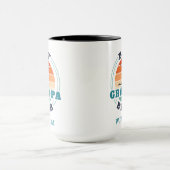 Best Opa by Par Retro Golfspielen Personalisiert Tasse (Zentrum)