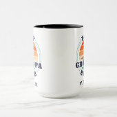 Best Opa by Par Retro Golfspielen Personalisiert Tasse (Zentrum)