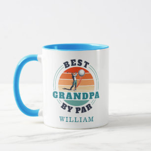 Best Opa by Par Retro Golfspielen Personalisiert Tasse