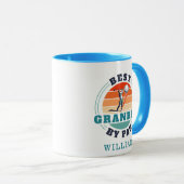 Best Opa by Par Retro Golfspielen Personalisiert Tasse (VorderseiteRechts)