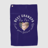 Best Opa Custom Kids Foto Blue Personalisiert Golfhandtuch (Vorderseite)