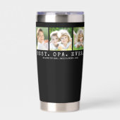 BEST OPA EVER 3 Photos Personalized Thermobecher (Vorderseite)