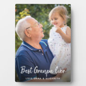 Best Opa Ever Foto Plaque Fotoplatte (Vorderseite)