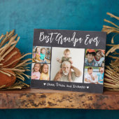Best Opa Ever Grandkids 5 Foto Chalkboard Fotoplatte (Seite)