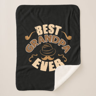 Best Opa Ever - Hut und Pipe Illustration Sherpadecke
