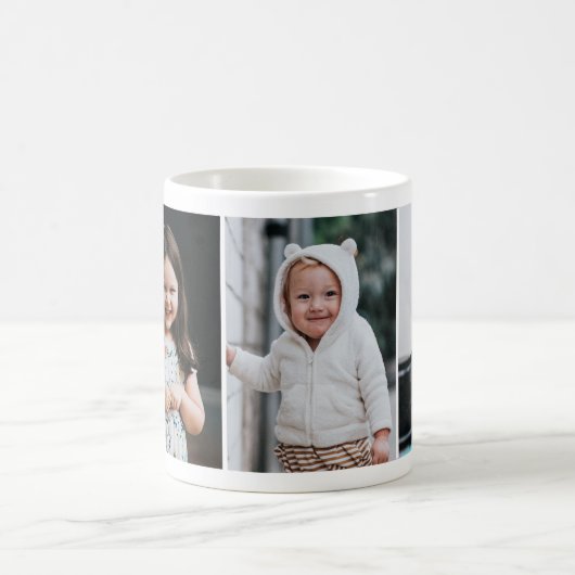 Best Opa je 3-Foto Collage handgeschrieben Kaffeetasse (Mittel)