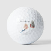 Best Opa je Custom Foto Script Modern Golfball (Vorderseite)