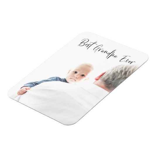 Best Opa je Custom Foto Script Modern Magnet (Linke Seite)