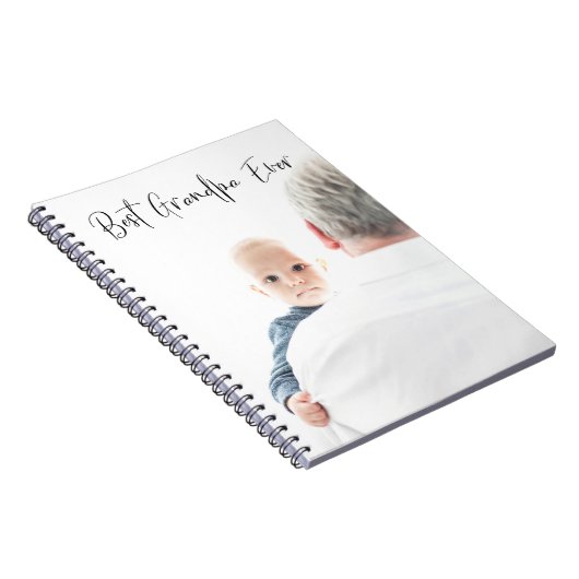 Best Opa je Custom Foto Script Modern Notizblock (Rechte Seite)