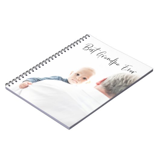 Best Opa je Custom Foto Script Modern Notizblock (Linke Seite)