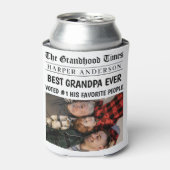 Best Opa je Custom Newspaper Foto Dosenkühler (Kanne Vorderseite)