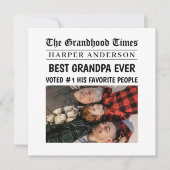 Best Opa je Custom Newspaper Headline Foto (Vorderseite)