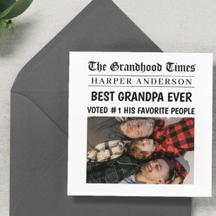 Best Opa je Custom Newspaper Headline Foto