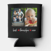 Best Opa jemals Black 4 Foto Custom Dosenkühler (Vorderseite)