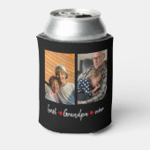 Best Opa jemals Black 4 Foto Custom Dosenkühler (Kanne Rückseite)