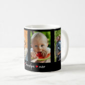 Best Opa jemals Black 4 Foto Custom Kaffeetasse (VorderseiteRechts)
