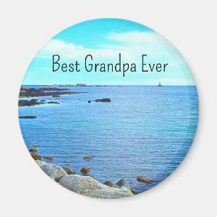Best Opa jemals Blue Ocean Foto Azure Sky Magnet