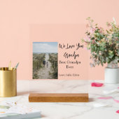 Best Opa jemals Großeltern Foto Geschenke Klassike Acrylschild (Hochzeit)