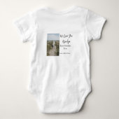 Best Opa jemals Großeltern Foto Geschenke Klassike Baby Strampler (Rückseite)