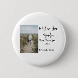 Best Opa jemals Großeltern Foto Geschenke Klassike Button