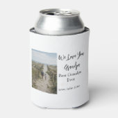 Best Opa jemals Großeltern Foto Geschenke Klassike Dosenkühler (Kanne Vorderseite)