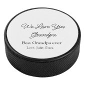 Best Opa jemals Großeltern Foto Geschenke Klassike Eishockey Puck (3/4)