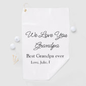 Best Opa jemals Großeltern Foto Geschenke Klassike Golfhandtuch (Insitu)