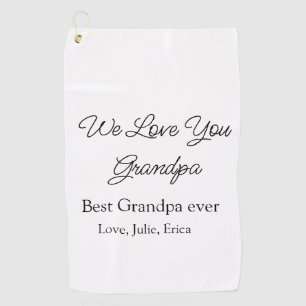 Best Opa jemals Großeltern Foto Geschenke Klassike Golfhandtuch