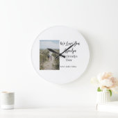 Best Opa jemals Großeltern Foto Geschenke Klassike Große Wanduhr (Zuhause)