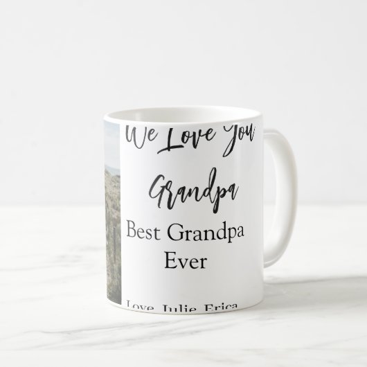 Best Opa jemals Großeltern Foto Geschenke Klassike Kaffeetasse (VorderseiteRechts)