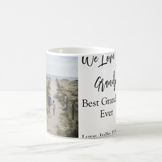 Best Opa jemals Großeltern Foto Geschenke Klassike Kaffeetasse (Mittel)