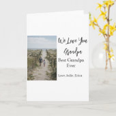 Best Opa jemals Großeltern Foto Geschenke Klassike Karte (Gelbe Blume)