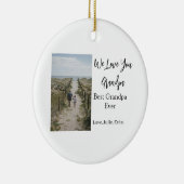 Best Opa jemals Großeltern Foto Geschenke Klassike Keramik Ornament (Rechts)