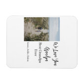 Best Opa jemals Großeltern Foto Geschenke Klassike Magnet (Horizontal)