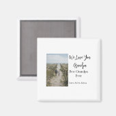 Best Opa jemals Großeltern Foto Geschenke Klassike Magnet (Vorderseite/Rückseite)