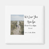 Best Opa jemals Großeltern Foto Geschenke Klassike Magnet (Vorne)