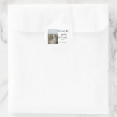 Best Opa jemals Großeltern Foto Geschenke Klassike Runder Aufkleber (Tasche)