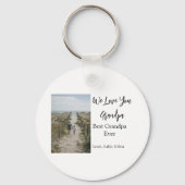 Best Opa jemals Großeltern Foto Geschenke Klassike Schlüsselanhänger (Rückseite)