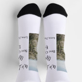 Best Opa jemals Großeltern Foto Geschenke Klassike Socken (Oben)