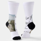 Best Opa jemals Großeltern Foto Geschenke Klassike Socken (Gewinkelt)
