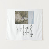 Best Opa jemals Großeltern Foto Geschenke Klassike Wandteppich (Vorderseite (Horizontal))