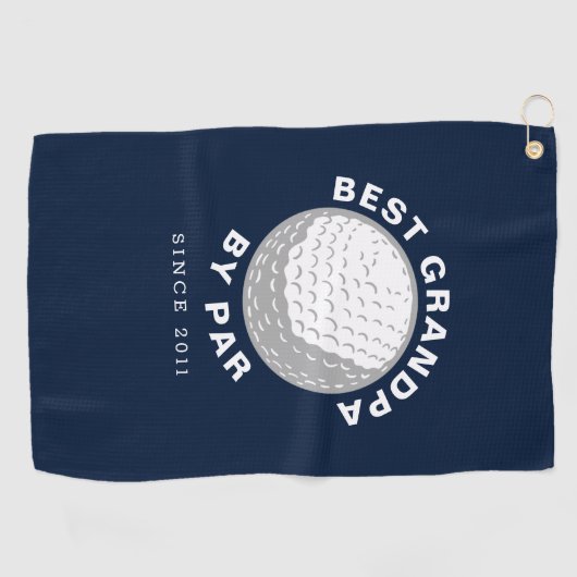 Best Opa Vathers Day Custom Golfhandtuch (Horizontal)