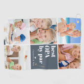 Best Opa von Par | Foto Collage Vatertag Golfhandtuch (Horizontal)