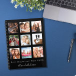 Best organized mom photo family collage black 2023 planer<br><div class="desc">Make your own unique family photo collage as a gift for your mom. Use four, 9 of your favorite photos of your mother, her kids, family, friends or pet! With the text: Best Organized Mom EVER. Personalize and add her name written with a modern hand lettered style script. Black background,...</div>