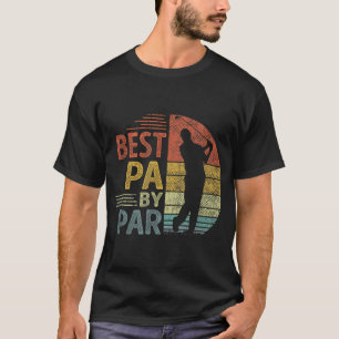 Best Pa by Par Vatertag Golf Geschenk Großvater T-Shirt